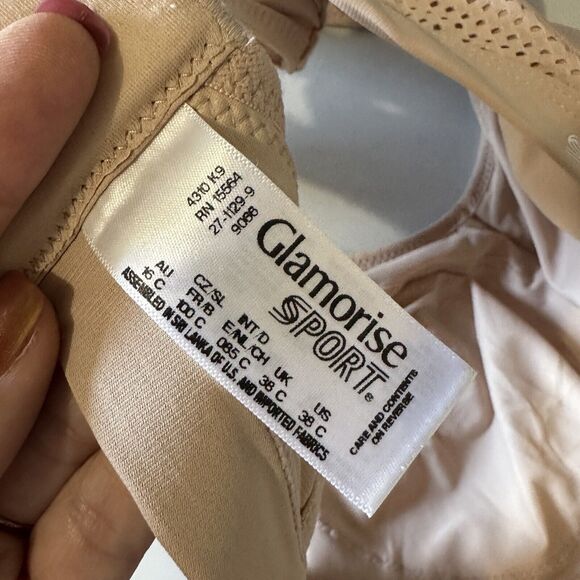 Glamorise Women's Plus Size Hi-Impact Sports Bra Underwire #9066 38C - Picture 7 of 11